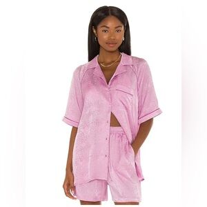 Revolver TELL YOUR FRIENDS Bowling Shirtlavender, Size XS